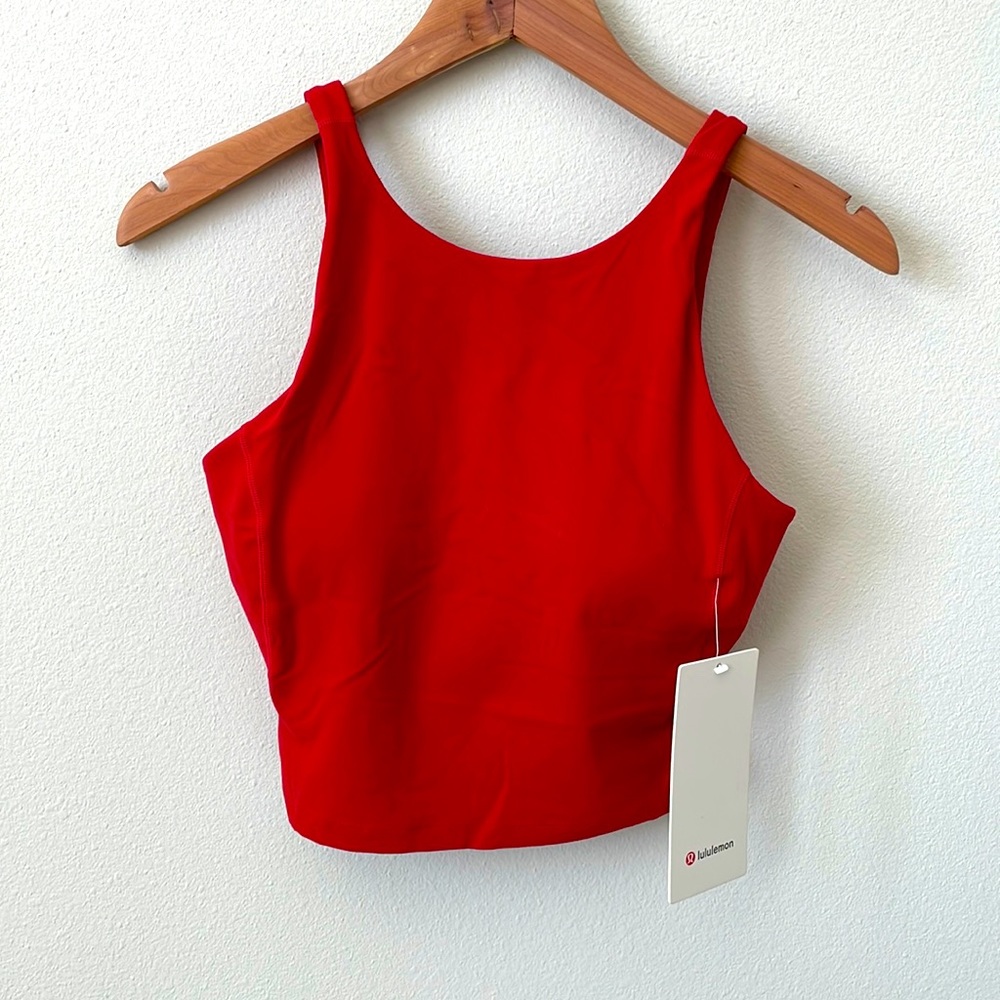 NWT Lululemon Align High-Neck Tank Top
Dark Red Size 6